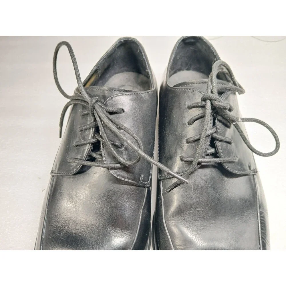 Kenneth Cole Men’s Black Leather Shoes Sz 8 – Silver Tech Comfort